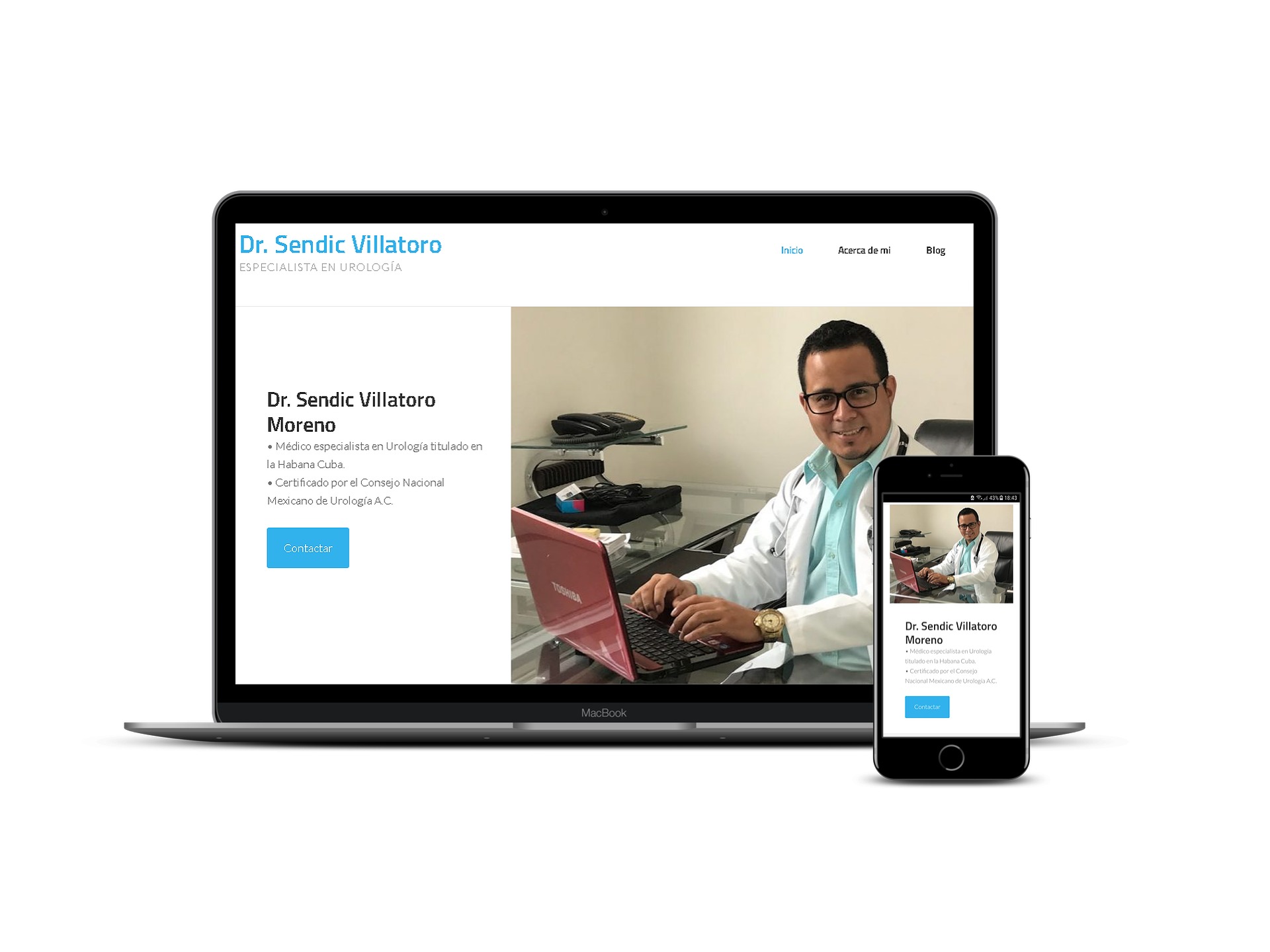 Página web Dr. Sendic Villatoro